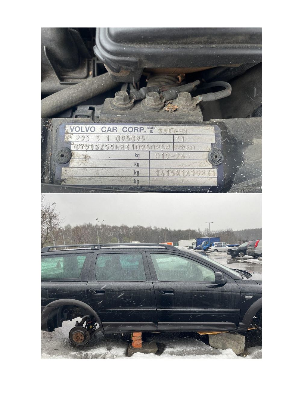 Volvo V70XC 2003 год