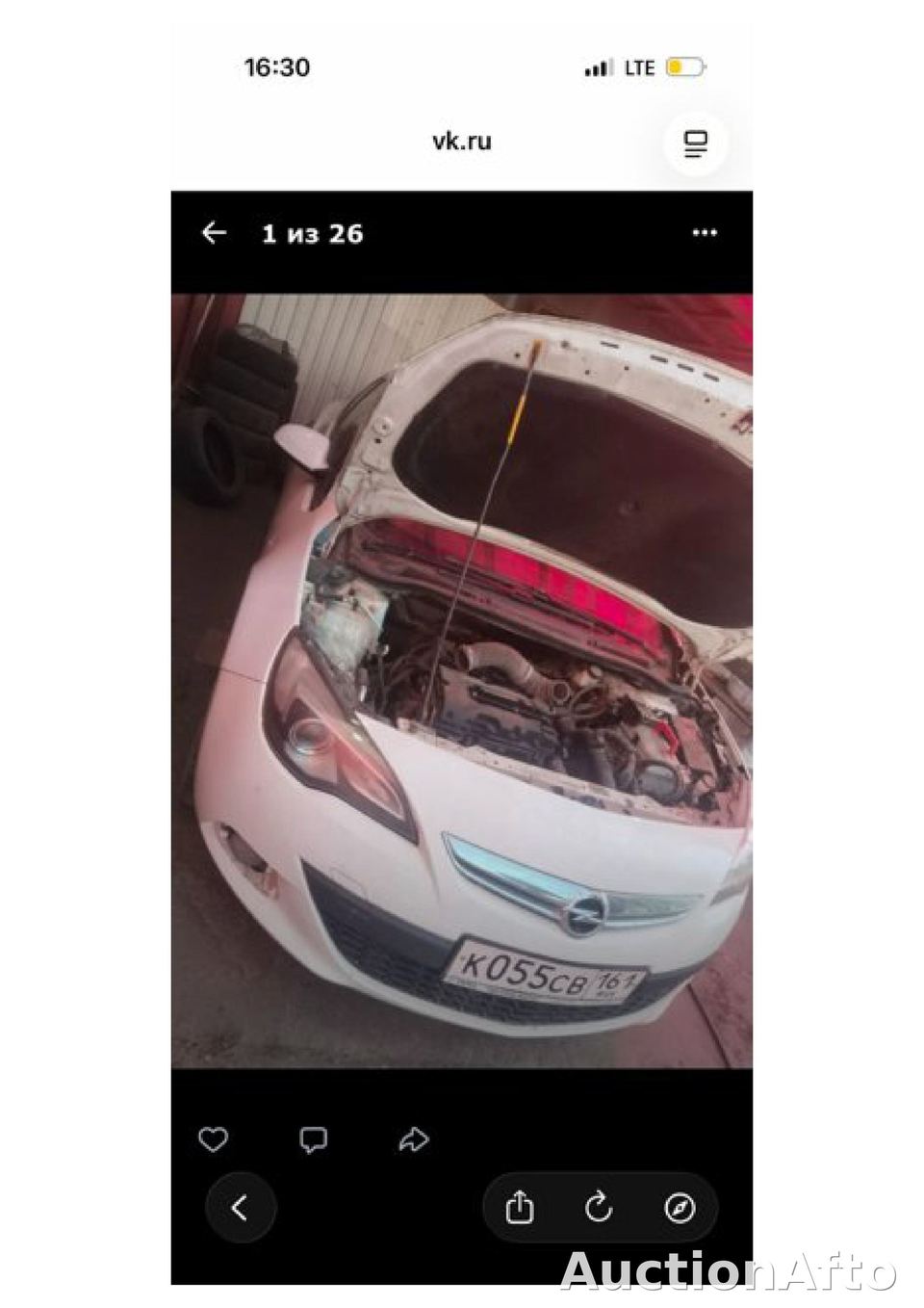 Opel Astra 2014 год